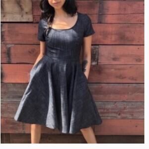 Nooworks Loretta Denim Blue Dress XS